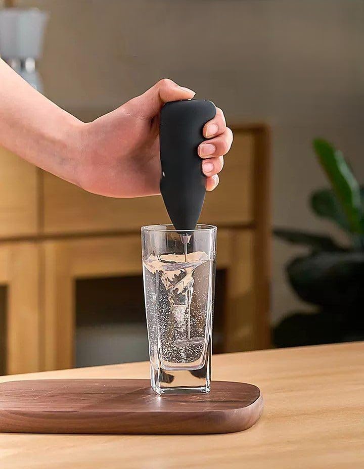 Generic Coffee Mixer with Stand, Handheld Electric Frother, Black, .za