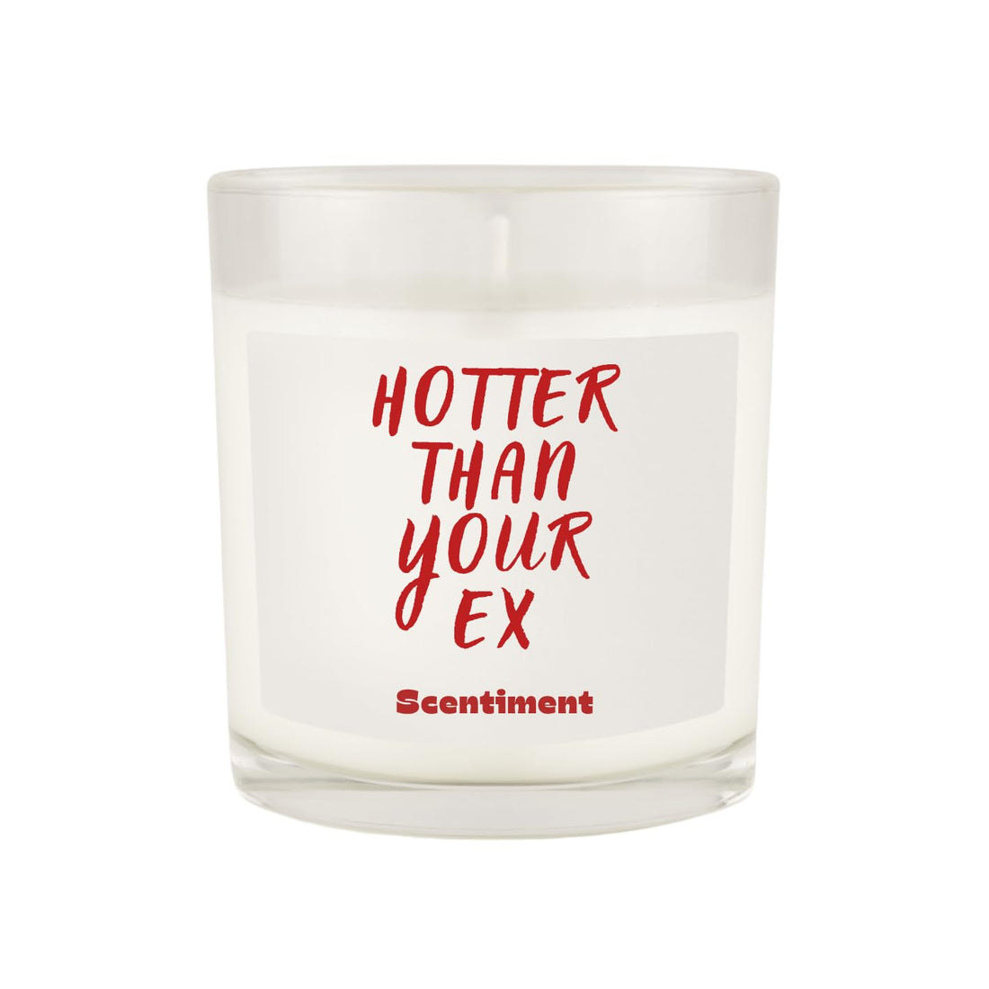 Scentiment Hotter Than Your Ex Candle â€“ Sweet Berries & Peony Scent | Funny Breakup Gift for Her | Soy Coconut Beeswax Blend | 40-Hour Burn | Hand-Poured in Egypt | Scentiment Gift Box Candle