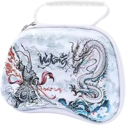Energy Case Controller Storage Case Compatible with Wukong White | Durable Shockproof Handbag Compatible with PS5 / PS4 / Xbox One Size