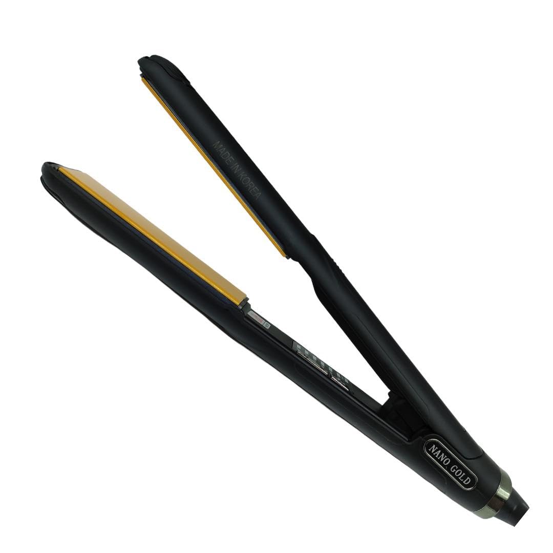 Nano gold A professional hair straightener for straightening your hair in a correct way