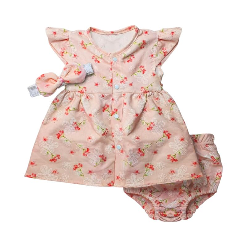 Baby Shoora girls Sleeveless Dress&Underwear,Hair Band Dress (pack of 1)