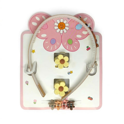 Catch Up Kids Hair Accessories Set for Girls – Headband & Hair Clips Set, Cute Comfortable Design, Soft Lightweight Accessories for Daily Use, School, Parties & Gift Idea