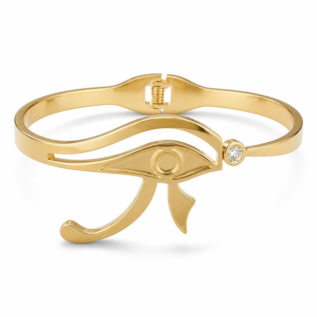 Egyptian Bangle Bracelets for Women, Ancient Egypt Inspired Gold Silver Tone Fashion Jewelry, Pharaoh Symbol Cuff Bracelet Gift