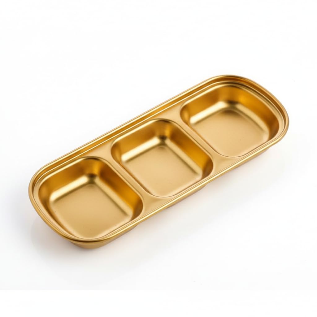 Home Care DD-277 Triple Gold Sauce Mold Versatile Kitchen Dining Solution, Pack of 1 - Gold