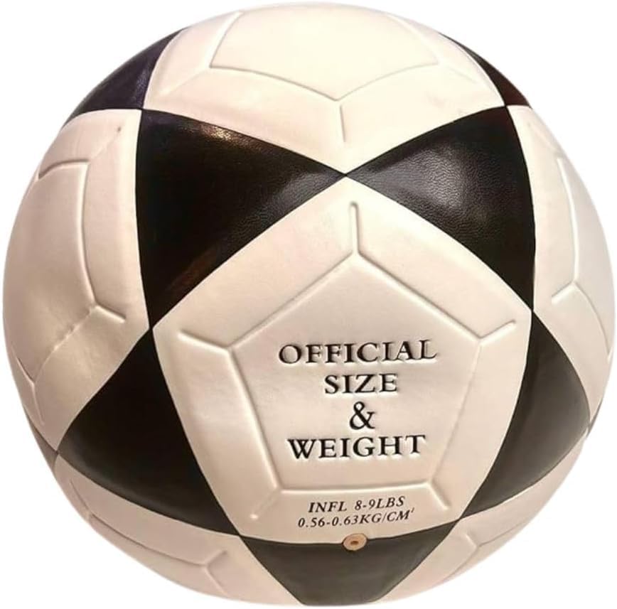 Smart Sport Football Official Size 5 For Better Experience - White Black