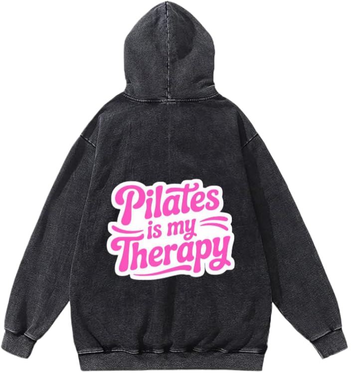 Hoodie Washed workout gym pilates Back 4