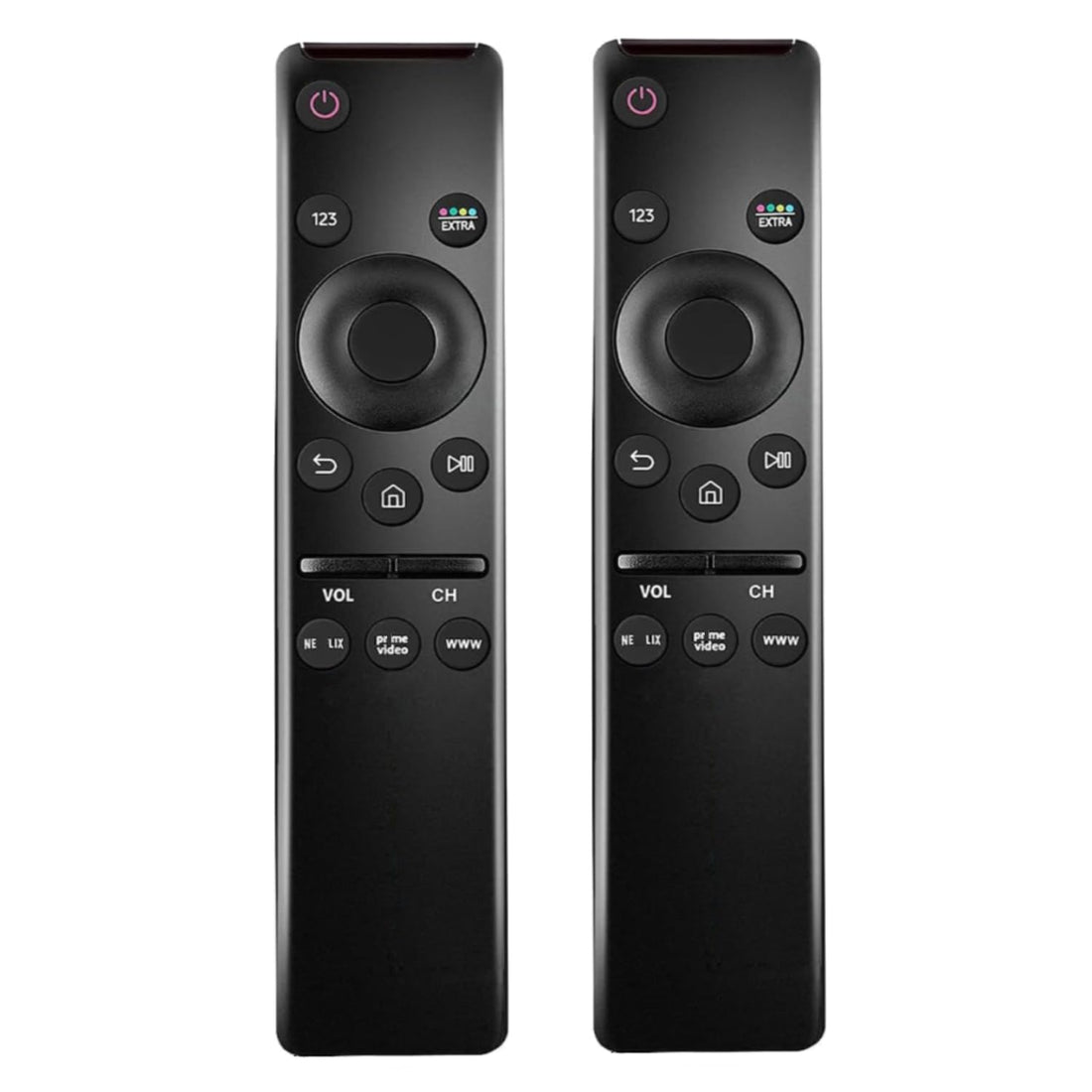[Pack of 2] Universal Remote Control Compatible for All Samsung TV LED QLED UHD SUHD HDR LCD Frame Curved Solar HDTV 4K 8K 3D Smart TVs, with Buttons for Netflix, Prime Video, WWW