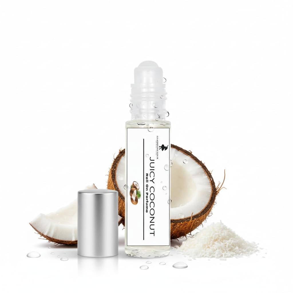 Glamour D Nour Juicy Coconut Roll on Perfume 8 ml, Transparent