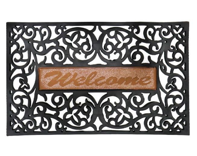 Doormat Rectangle Out Door Mat for Entrances (45x80cm) (multicolor)