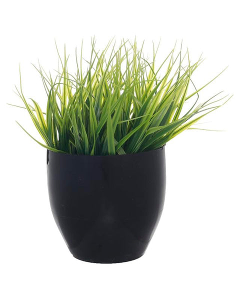 Artificial Plants Vase Large Size Green Leaf Home Decor Black UnSaLi-18