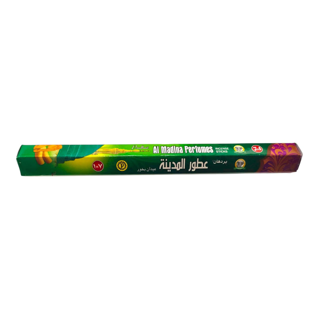 بخÙˆر بردÙ‡اÙ† اÙ„Ù‡Ù†دÙ‰ - Pradhan 7-in-1 Hexagonal Al Madinah Perfume Incense Stick 20-Pack
