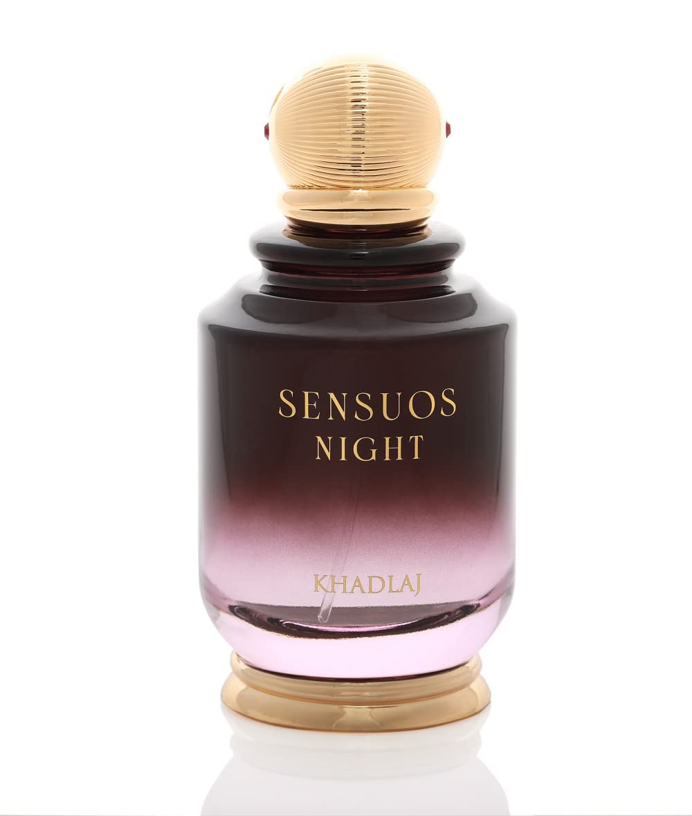 Sensuous Night 100ml Eau de Parfum Spray by Khadlaj Perfumes – Luxurious Fruity Floral & Woody Fragrance for Special Occasions