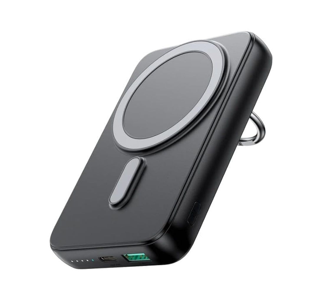Joyroom W050 20W Magnetic Wireless Power Bank with Ring Holder 10000mAh-Black
