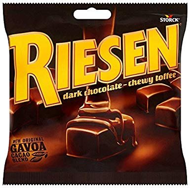 Storck Riesen Dark Chocolate Chewy Toffee Pouch,150g