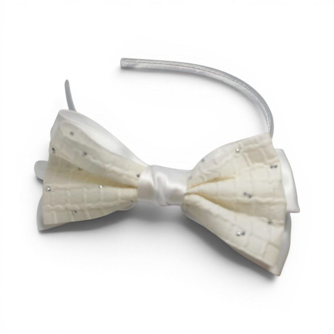 Catch Up Shiny Bow Headband for Women and Girls Elegant Sparkly Hair Band Cute Bow Design Comfortable Lightweight Daily Wear Fashion Accessory Stylish Feminine Look