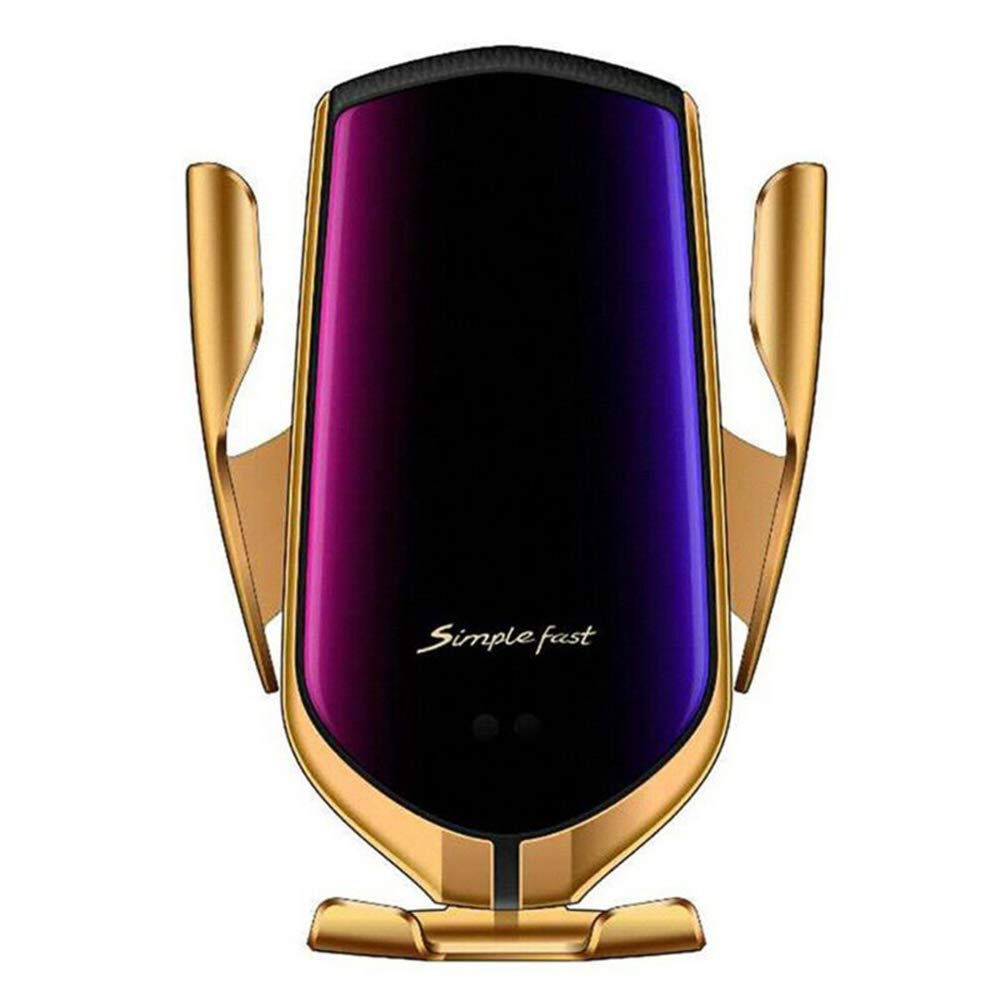 Wireless Car Charger, Smart Sensor 10W Fast Charging Auto-Clamp Phone Holder Mount for Apple iPhone 13/12/11/8/8 Plus/X/XS/XR, Samsung S20/S9/S8/Note 8, Huawei P40 P30 Mate50/40/30, Xiaomi Mix 4/3/2S
