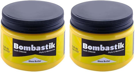 Bombastik Hair Cream Shea Butter Style & Moisturize 180 ml (Pack of 2)
