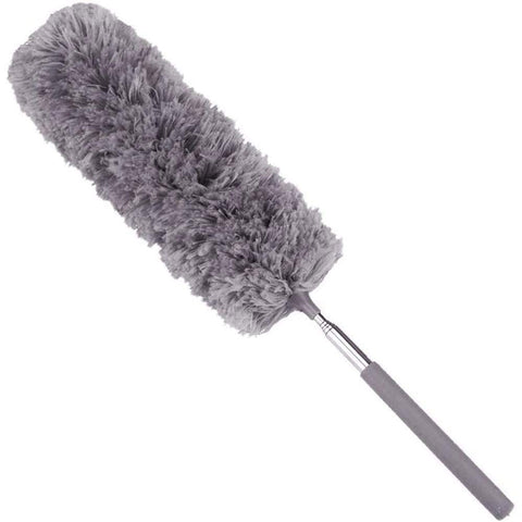 JJONE Microfiber Dusters, Extra Long Dust Brush with Extension Pole, Adjustable Duster Household Dusting Brush, Long Handled Telescopic Duster For Cleaning High Ceiling Fans,Blinds,Cobweb,Cars (B)