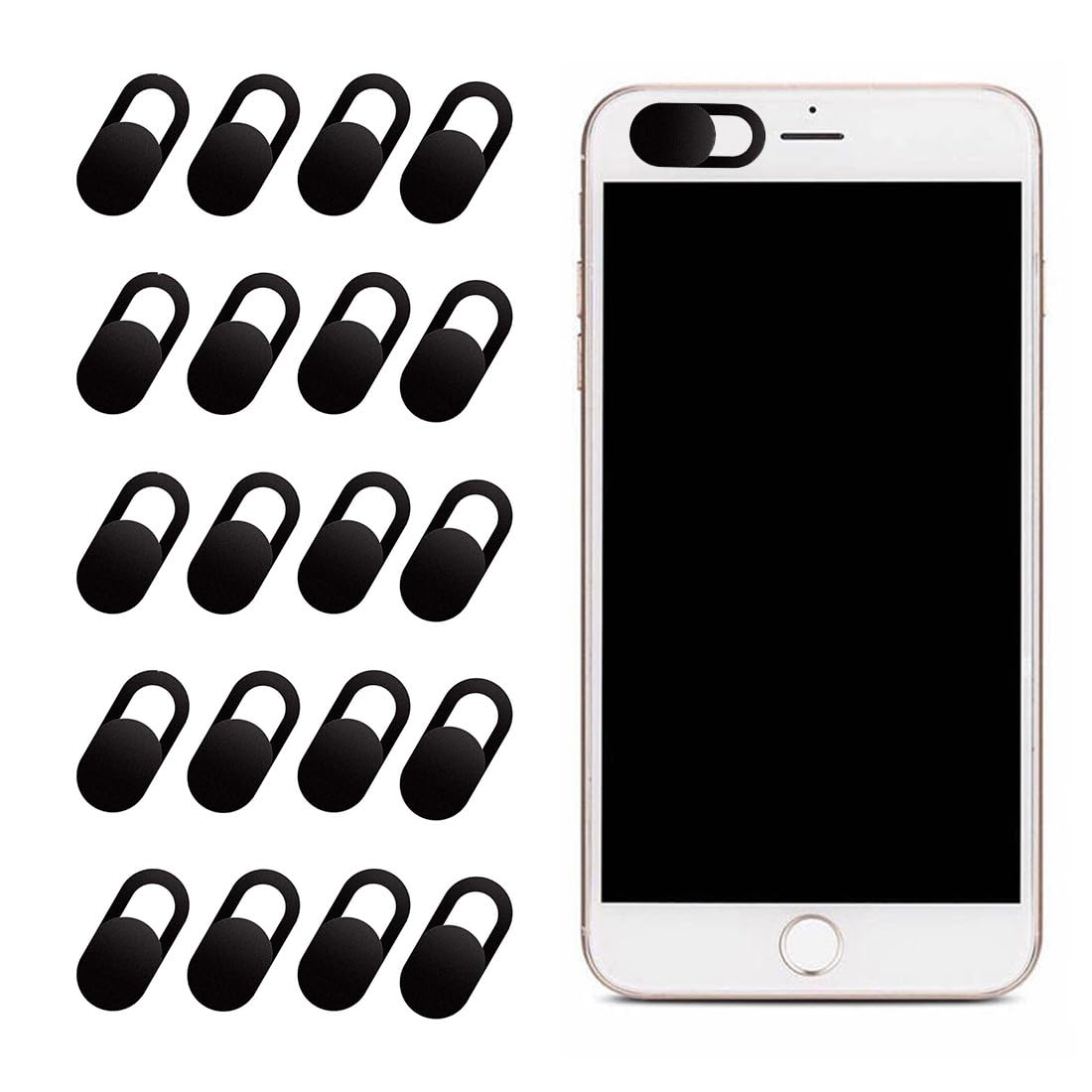 ZKGYUS Pack of 20 Webcam Covers, Universal Laptop & Desktop Camera Cover, Slim, Protect Privacy & Security