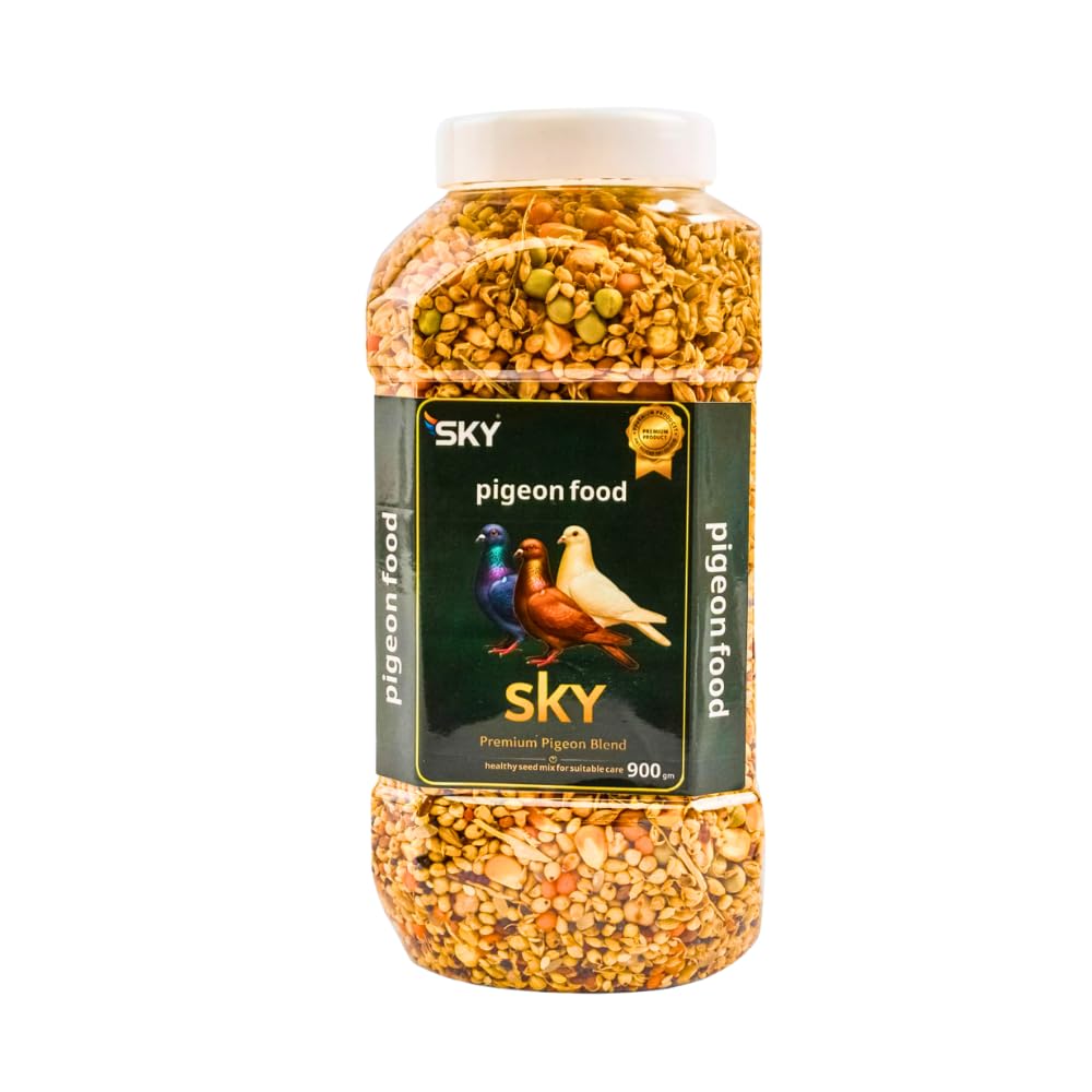 Sky Bath Food 900g | Premium Cost, Complete Seed Mix for Energy and Performance for Zaygal Pigeons