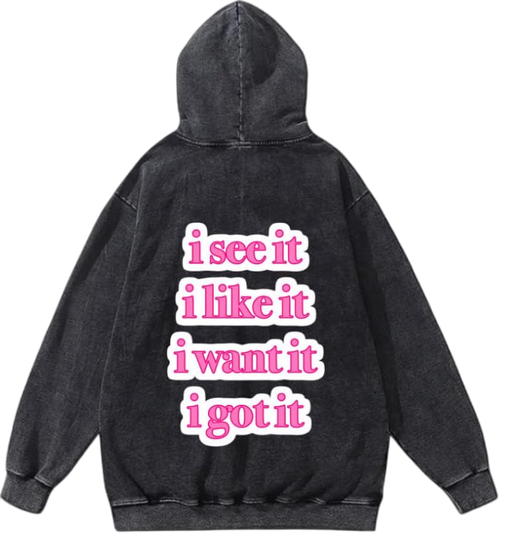 i see it, i like it, i want it, i got it VaIentine CoupIe Hoodie Washed 28