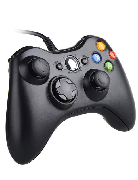 Reiso Xbox 360 Controller, 7.2 ft USB Wired PC Controller Compatible with Microsoft Xbox 360 & Slim 360 PC Windows (Black)