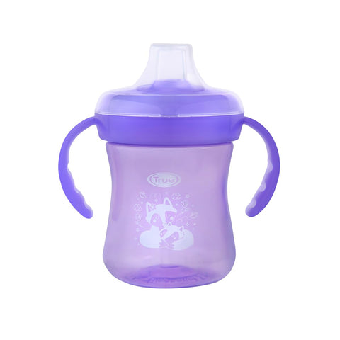 True Gold Training cup Silicon spout 180ml 6+m with handles & cover
