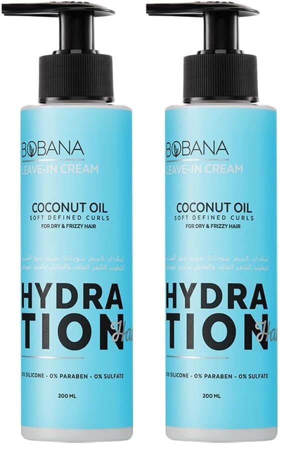 Bobana leave-in cream coconut oil 200 ml 00 (Pack of 2)