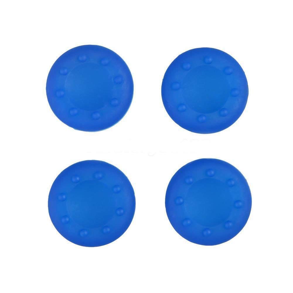OCity 4 x Silicone Analog Joystick Thumbstcks Thumb Stick Grips Caps Cover for PS4 PS3 Xbox One Xbox 360 PS2 Controllers (Blue)