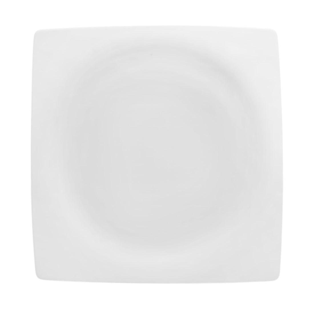 Royal Porcelain | Square Plate | Fine China - Time Square | 26.5 CM | White