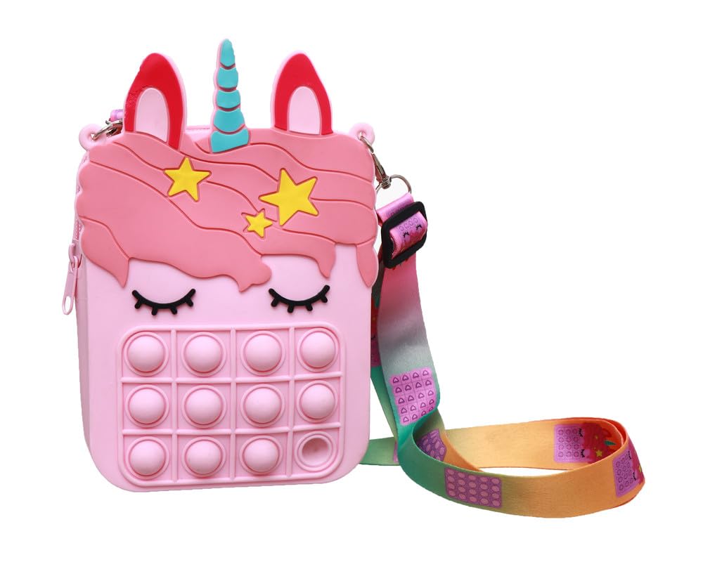 Elegance Crossbody Bag for Girls Size 20x13 cm - Pink