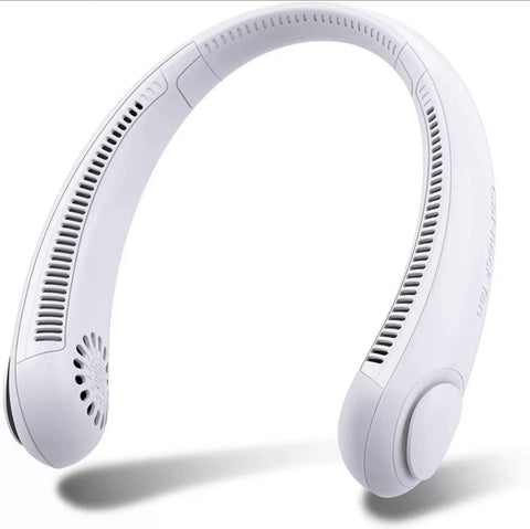 Personal Hanging Bladeless Neck Fan Rechargeable Portable Air Fan. Lightweight Wearable Cooling Device, Personal Air Conditioner for Camping, Hiking, Gym, and Indoors