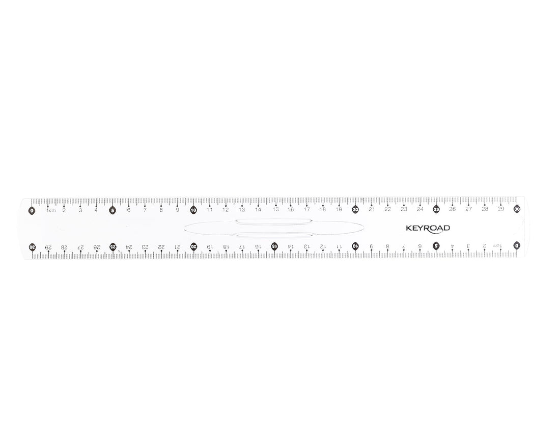 Keyroad plastic ruler 30 cm transparent Model KR971059
