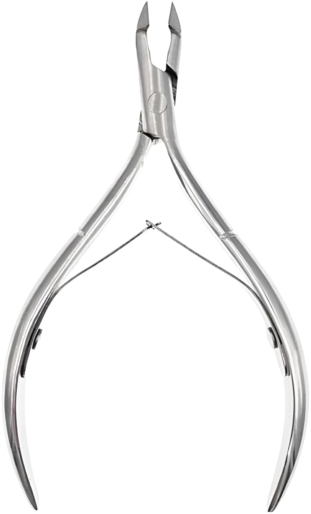 Professional Stainless Steel Cuticle Nippers for Manicure and Pedicure, Precision Cuticle Cutter and Remover Tool, Sharp Jaw Cuticle Clippers for Fingernails and Toenails, Silver