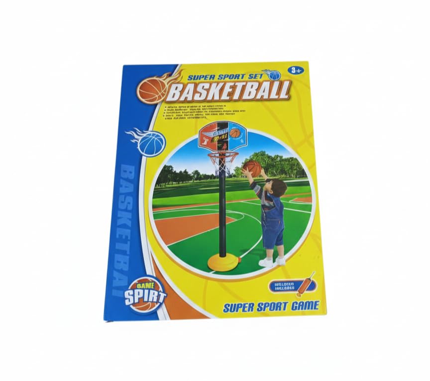 Kids Basketball Set Adjustable Height Up to 118cm with Base and Ball and Pump High Quality SH