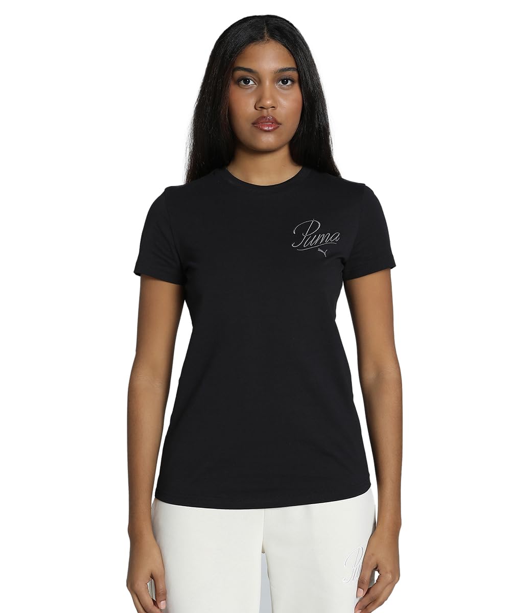 PUMA Womens ESS SCRIPT TEE,PUMA Ss T.Shirt (pack of 1)