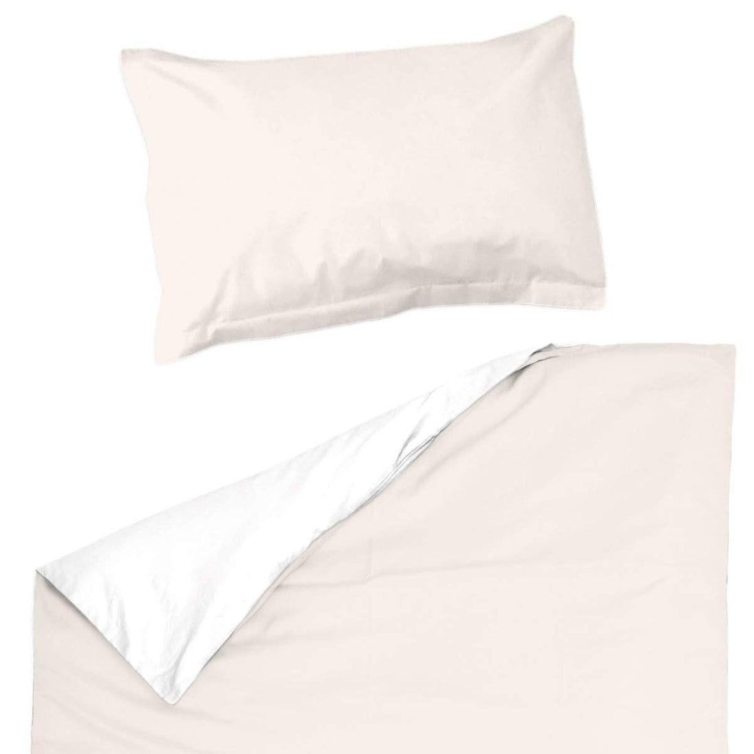 Moro Moro 3 Ecru Light And White Baby Cot/Crib 100% Cotton (Duvet Cover 39"X 53" & Pillow Case 16"X 23") Nursery Reversible Bedding Set