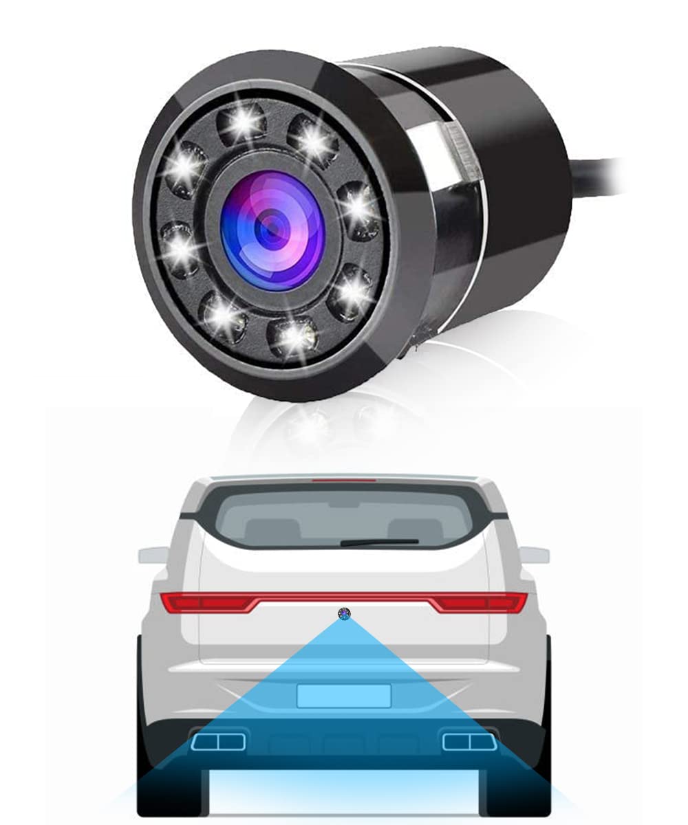 FABTEC Full HD Night Vision Moving Lines Parking Assistant Waterproof Rear View Reverse Parking Camera for All Cars