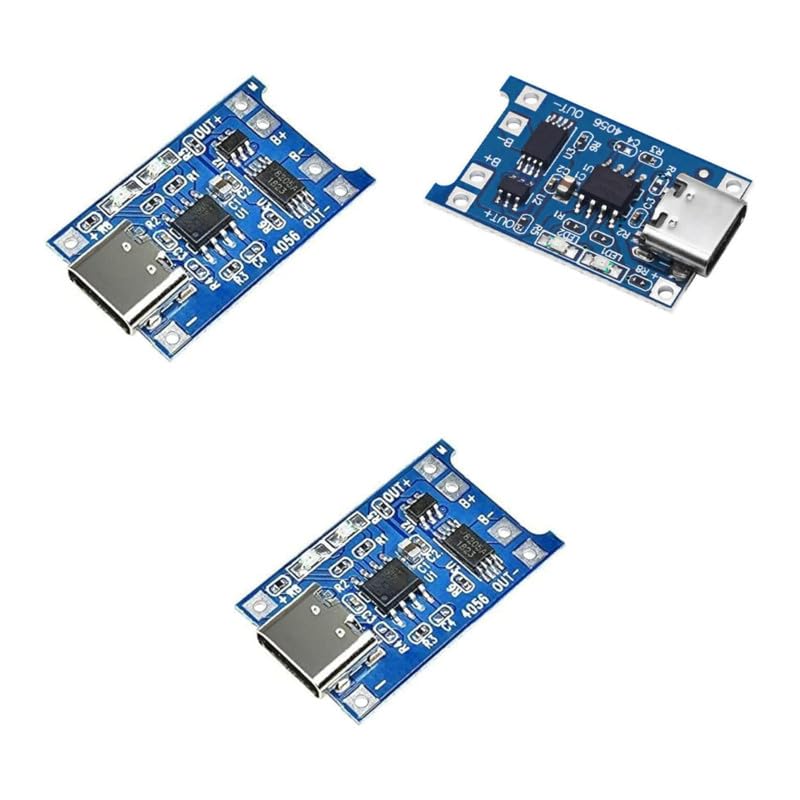Lithium Battery Charging Board 5V 1A Type-C Input - 3 PCS