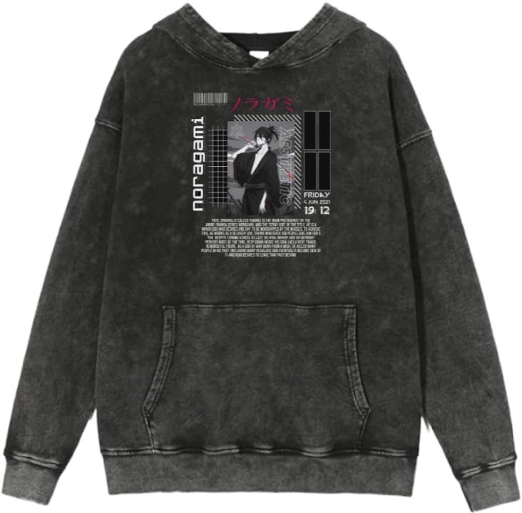 acid wash gray oversize Youth hoodie norgami 2