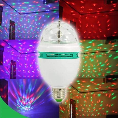 TRUE FIT®-Rotating RGB Disco Ball Light, Rotating Magic Ball Light, for Disco Birthday Party Club Bar Karokee Halloween Christmas # Rmadan - MultiColor