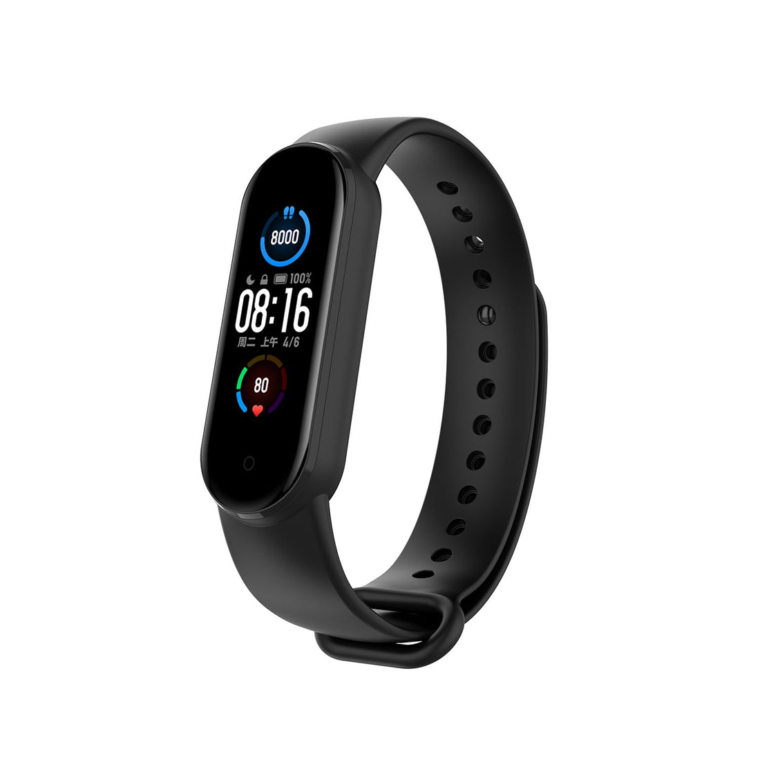 Nopatia Smart Watch Soft Silicone Strap Replacement Strap Compatible with Xiaomi Mi Band 6 / Mi Band 5 Waterproof Sport Accessory