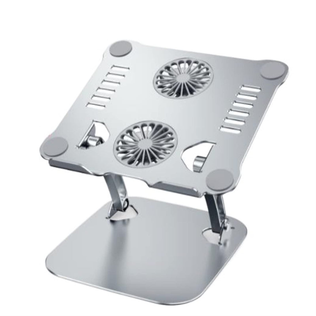 Laptop Cooler, Adjustable Laptop Stand with Cooling Fan Aluminum Alloy Computer Holder for All Computers (Color : Hortel�)