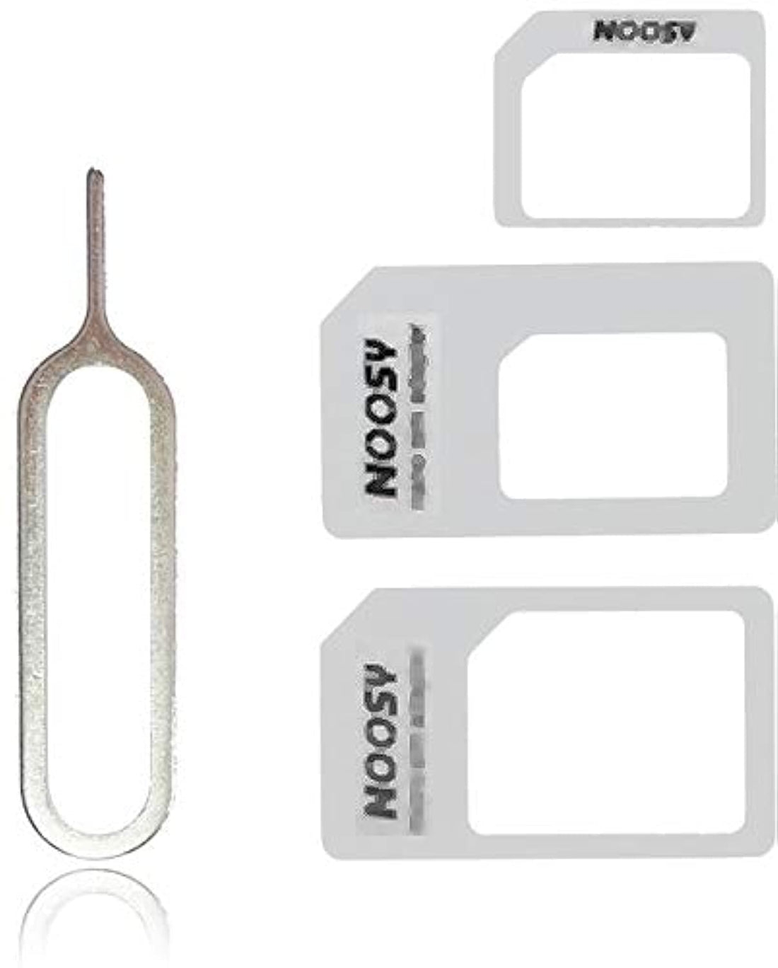 Adapters Nano SIM to Micro SIM / Standard SIM Card Adaptors for iPhone 4 / 5 / 6 / 7 - White