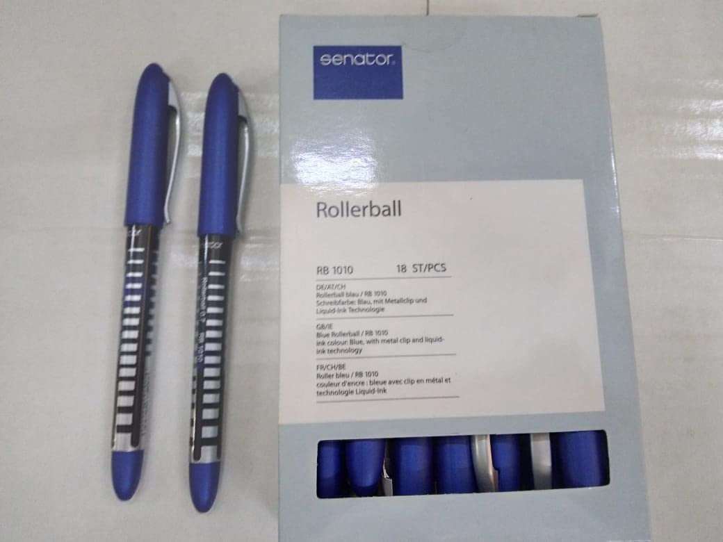 Senator Blue Liquid Ink Pen 18 Pack
