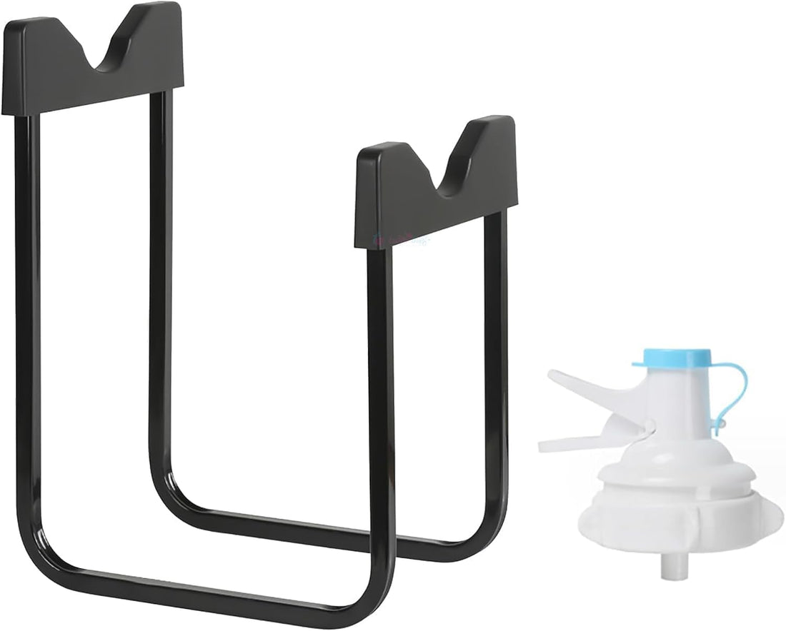 Water Bottle Stand with Tap 5L Durable Holder – Metal Rustproof Holder for Large Bottles, Easy Pour Tap for Home Travel Office
