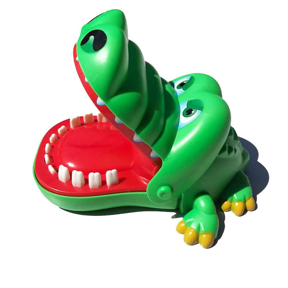 COOLBABY Stars Puff Crocodile Teeth Dentist Biting Finger Game Funny Toys for Kids (Green)