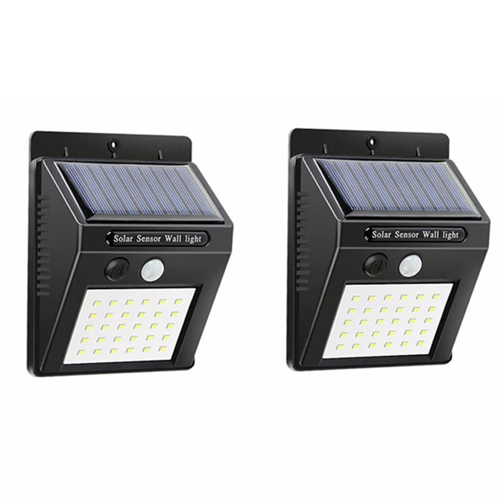 ANMECS Solar LED Outdoor Garden Light, outdoor solar lights with Motion Sensor Waterproof Solar Garden Spotlights (2 Pieces)
