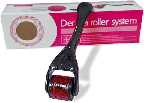 Derma Roller 540 Needle Micro Needling Skin Care Tool For Face Beard Hair Growth Anti Aging Wrinkle Fine Lines Skin Regeneration (0.75 mm)