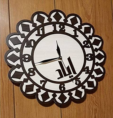 Wooden clock with the name Eyad, 2725325168393